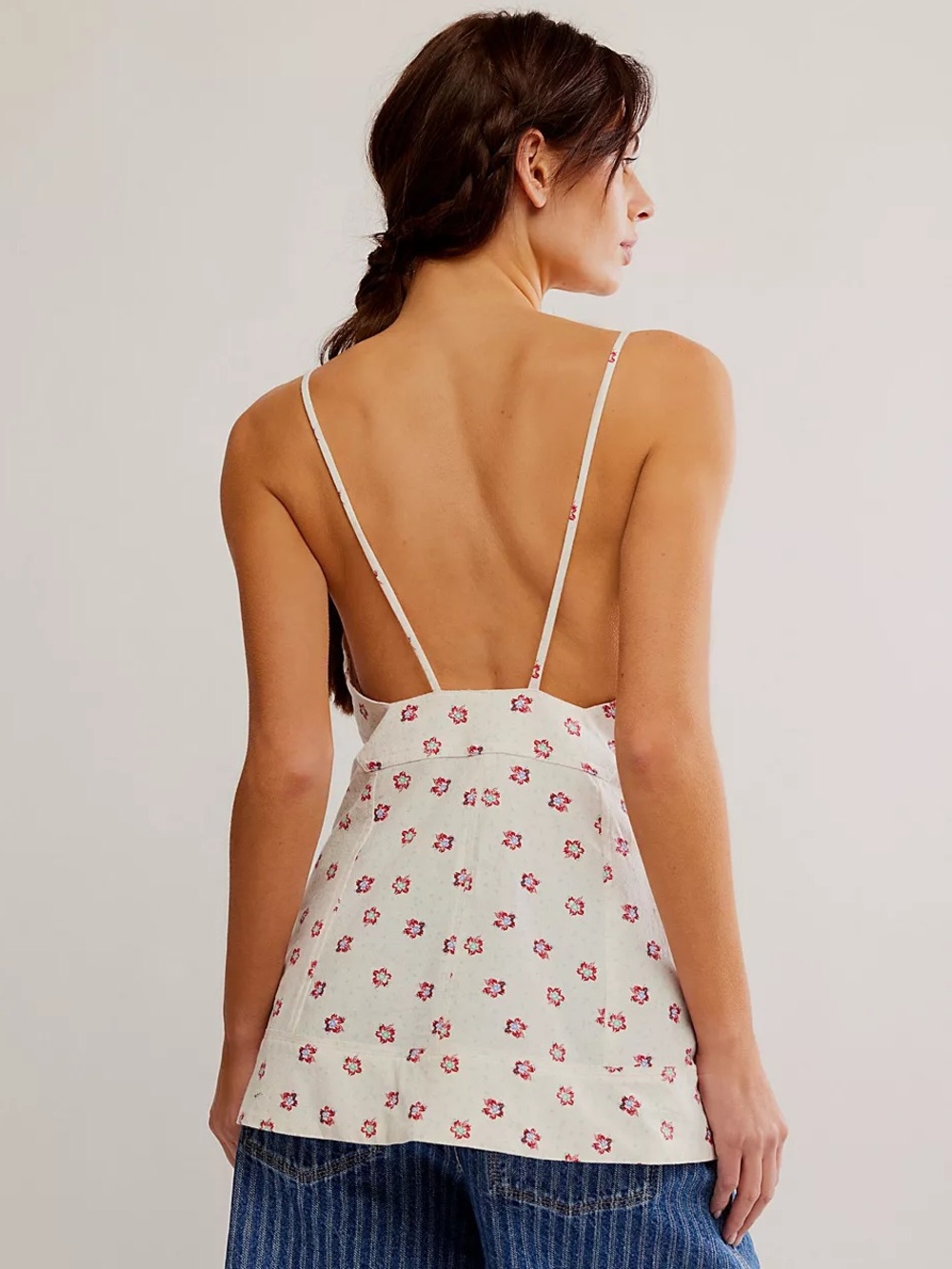 NWT FREE PEOPLE Maddie Printed Tunic | Ivory Combo MSRP $108 Oversized - Picture 3 of 9